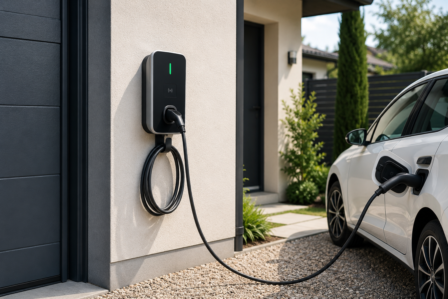 Installation d'une borne de recharge à domicile par SUD CONCEPT