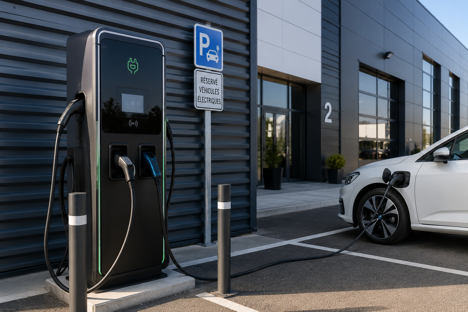 Installation de bornes de recharge professionnelles par SUD CONCEPT